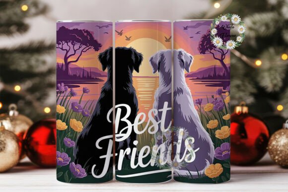 Best Friends Dog 20oz Tumbler Wrap