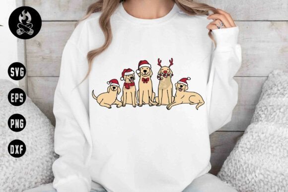Christmas Dogs Family SVG PNG