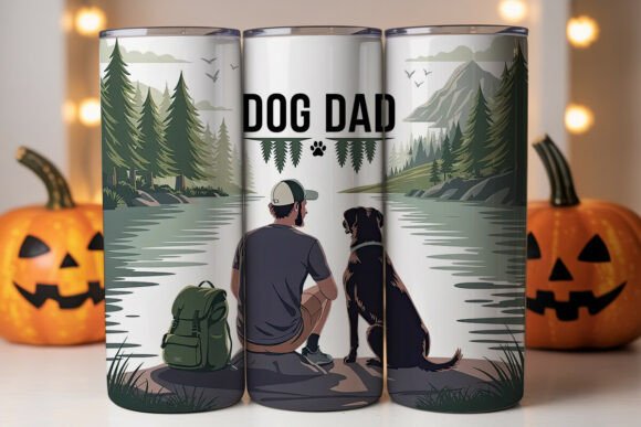 Dog Dad 20oz Tumbler Design