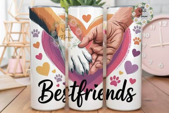 Dog Human Paw Heart Tumbler Design Review