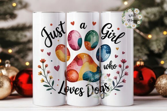 Dog Paw Watercolor Tumbler Wrap: Design Review for Makers