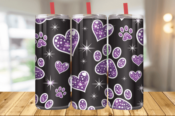 Dog Paws Glitter 20oz Tumblers Wrap: A Designer's Review