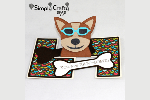 Dog with Shades Card SVG Review
