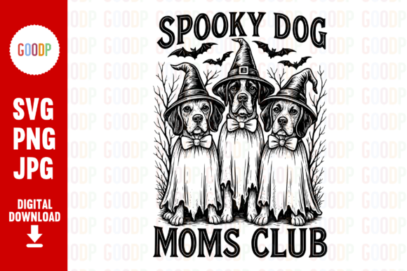 Spooky Dog Moms Club Png